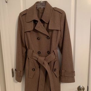Calvin Klein tan peacoat,  size 4